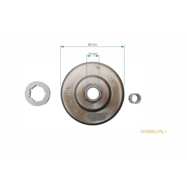 Bęben sprzęgła .325" 7 łańcuch zębów do pił łańcuchowych Echo CS550 CS610 CS510 CS451 CS451VL CS452 CS500