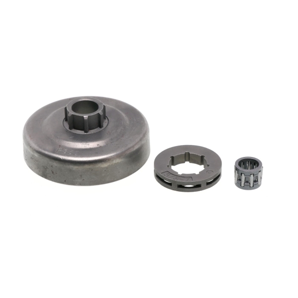 Bęben sprzęgła do piły łańcuchowej 3/8" 7T z pierścieniem zapasowym dla partnera 350 351 352 370 390 420 Jonsered 2035 2040 CS2138 CS2238 McCulloch CS380 33 333 Mac Cat 442 (OEM 530047061)