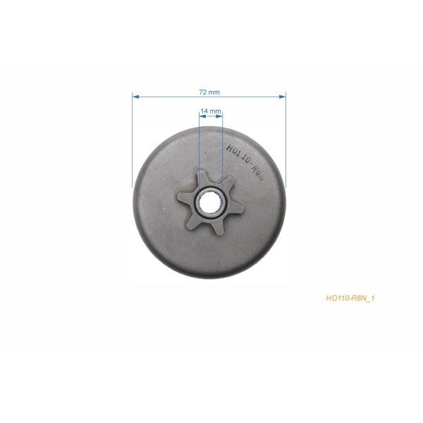Bęben sprzęgła HS PARTS 3/8" 6 zębów do pił łańcuchowych Homelite 101 150 AUTO 245 EZ MINI EZ SUPER EZ 200 SUPER EZ 240 XL1