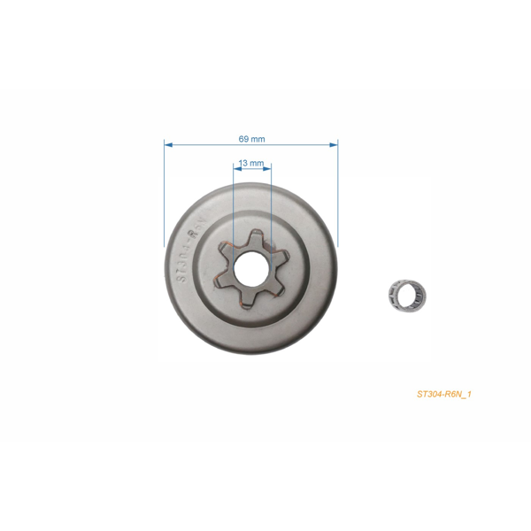 Bęben sprzęgła HS PARTS 3/8" 6 zębów do pilarek Stihl 015 015AV 105EL