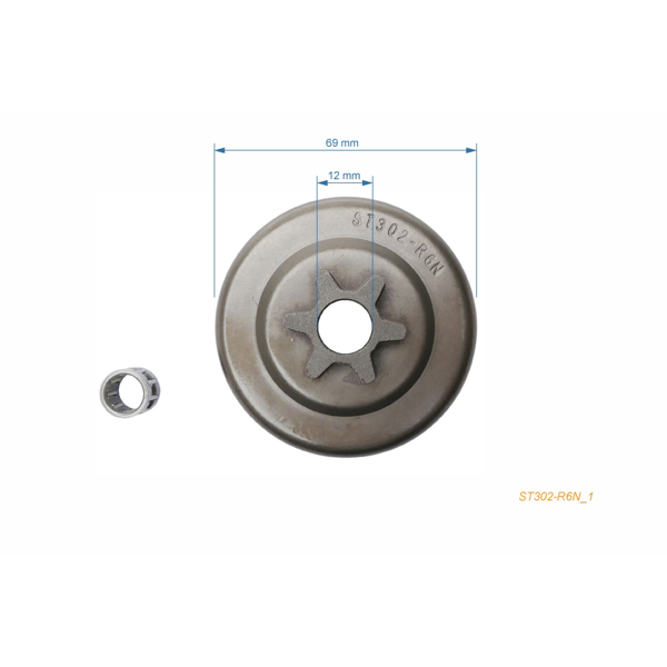 Bęben sprzęgła HS PARTS 3/8" 6 zębów picco do pilarek Stihl 020 020T MS200 MS200T (OEM 11296402000)
