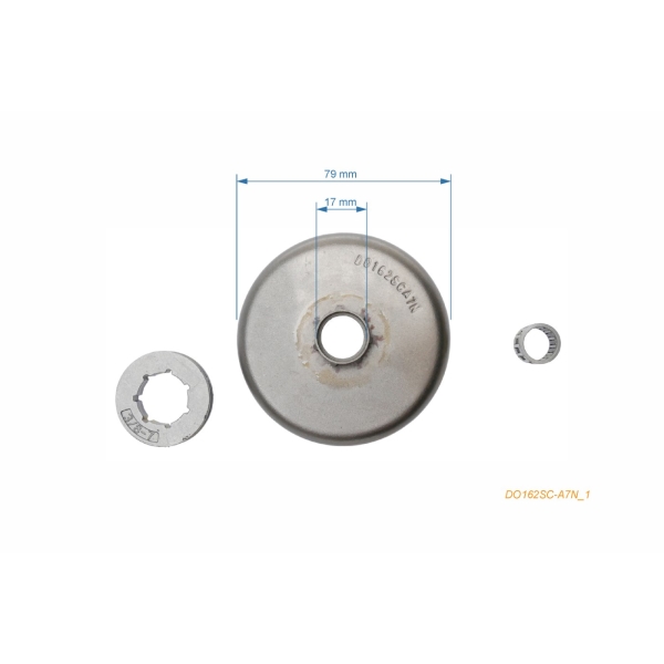 Bęben sprzęgła HS PARTS 3/8" 7 zębów do pił łańcuchowych Dolmar 109 110 111 115 Makita DCS5200I DCS400 DCS4300 DCS250i