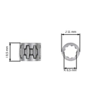 Bęben sprzęgła HS PARTS 3/8" 7 zębów do pił łańcuchowych Echo CS280E CS280EP CS290EVL CS300 (OEM 1750051530)
