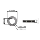 Bęben sprzęgła HS PARTS 3/8" 7 zębów do pił łańcuchowych Echo CS280E CS280EP CS290EVL CS300 (OEM 1750051530)