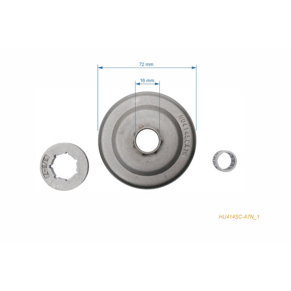 Bęben sprzęgła HS PARTS 3/8" 7 zębów do pił łańcuchowych Husqvarna 357XP 359 Jonsered 2159 CS2156 CS2159 (OEM 503934871)