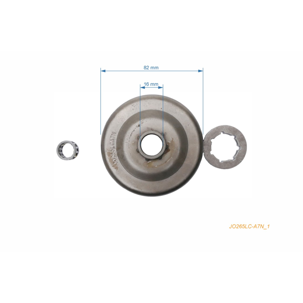 Bęben sprzęgła HS PARTS 3/8" 7 zębów do pił łańcuchowych Husqvarna 362 365 365X-TORQ 371XP 372XP 575XP Jonsered 2071W 2163 2165 2171 CS2163 CS2165 CS2166 (OEM 503932471)