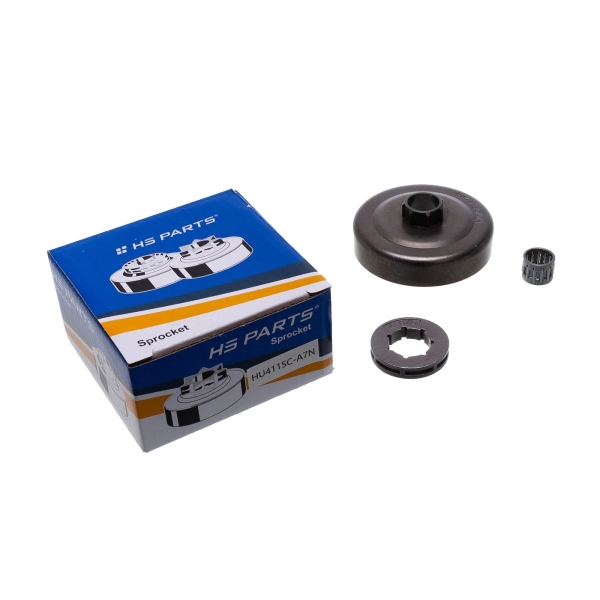 Bęben sprzęgła HS PARTS 3/8" 7 zębów do pił łańcuchowych Husqvarna 51 55 55 Rancher 154 254 257 262 Partner 400 500 540 545 P5000 P48 P49V Jonsered 490 590 (OEM 503453902)