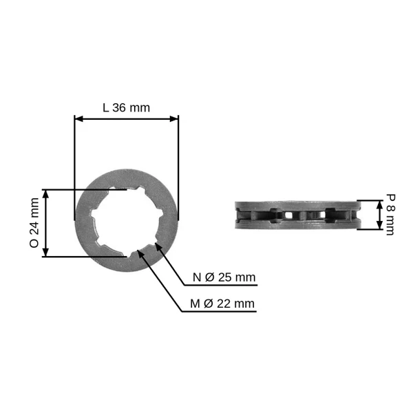 Bęben sprzęgła HS PARTS 3/8