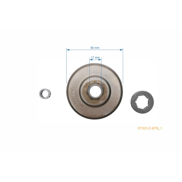 Bęben sprzęgła HS PARTS .404" 7 zębów do pił łańcuchowych Stihl 088 MS880 MS780 084 (OEM 11240071024)