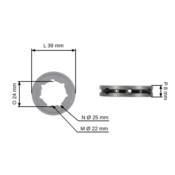 Bęben sprzęgła HS PARTS .404