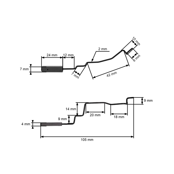 Cięgło gazu do pił łańcuchowych Husqvarna 340 345 346XP 350 351 353 Jonsered 2141 2145 2150 CS2141 CS2147 CS2150 CS2152 CS2153 (OEM 503889201)
