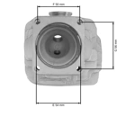Cylinder kompletny z tłokiem HS PARTS do piły łańcuchowej Stihl 046 MS460 54 mm