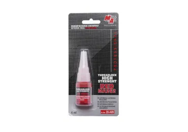 Czerwony klej o wysokiej wytrzymałości do mocowania śrub MA PROFESSIONAL 6 ml