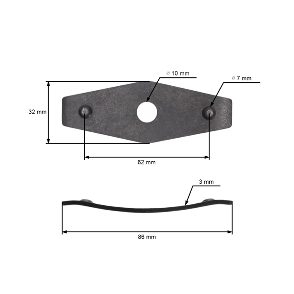 Elastyczna podkładka do mocowania ostrza do kosiarek silnikowych MTD Gutbrod Yardman Bolens Craftsman Ryobi (OEM 736-0524 736-0524A 736-0524B)