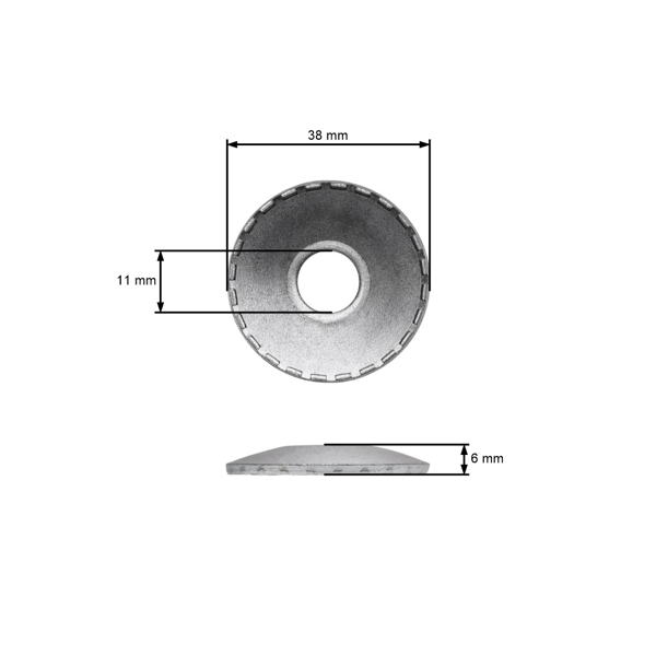 Elastyczna uniwersalna stalowa podkładka pod uchwyt ostrza kosiarki do kosiarek i traktorków trawnikowych