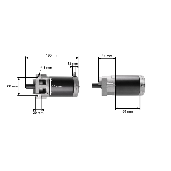 Elektryczny rozrusznik do silników Loncin LC1P88F LC1P90F LC1P92F (OEM 270360132-0004 270360077-0001 270360077-T381)