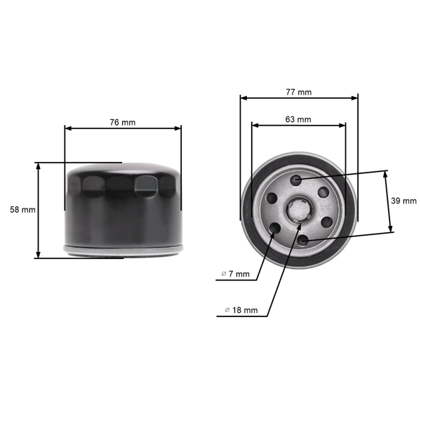 Filtr oleju do silników i marek Briggs & Stratton Vanguard Tecumseh Kohler Kawasaki Wacker John Deere Ariens Husqvarna AL-KO Alko MTD (OEM 492932 696854)