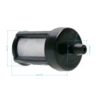 Filtr paliwa do pilarek i kos spalinowych Husqvarna Jonsered Dolmar Makita McCulloch