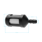 Filtr paliwa do pilarek, kos spalinowych i innego sprzętu ogrodniczego