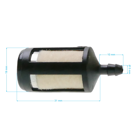 Filtr paliwa do pilarek, kos spalinowych i innego sprzętu ogrodniczego
