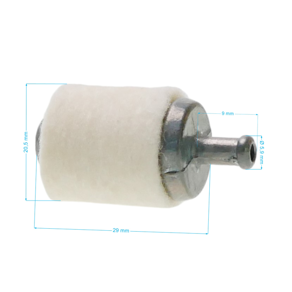 Filtr paliwa do pilarek, kos spalinowych i innego sprzętu ogrodniczego