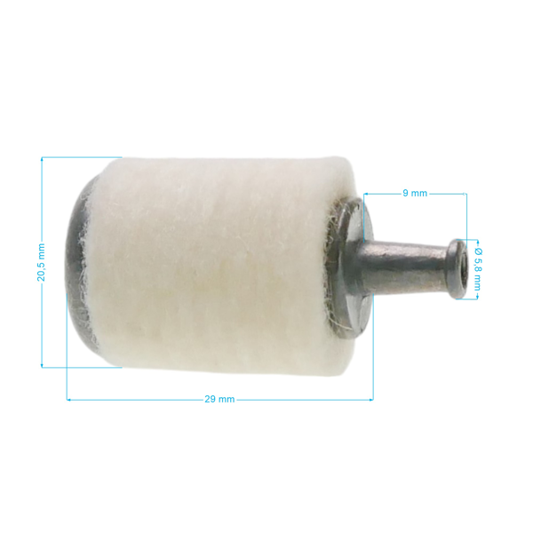 Filtr paliwa do pilarek, kos spalinowych i innego sprzętu ogrodniczego