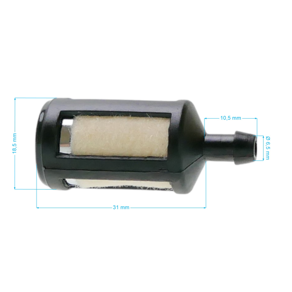 Filtr paliwa do pilarek, kos spalinowych i innego sprzętu ogrodniczego