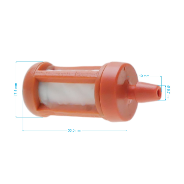 Filtr paliwa do pilarek, kos spalinowych i innego sprzętu ogrodniczego