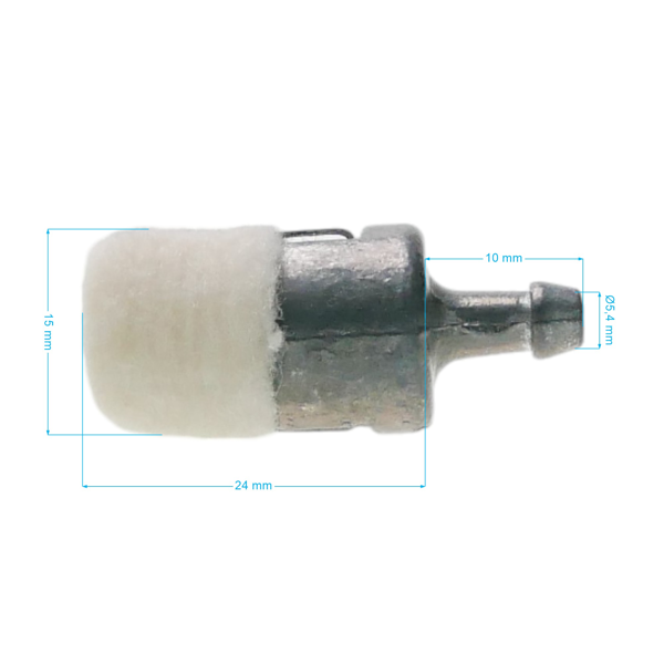 Filtr paliwa do pilarek, kos spalinowych i innego sprzętu ogrodniczego