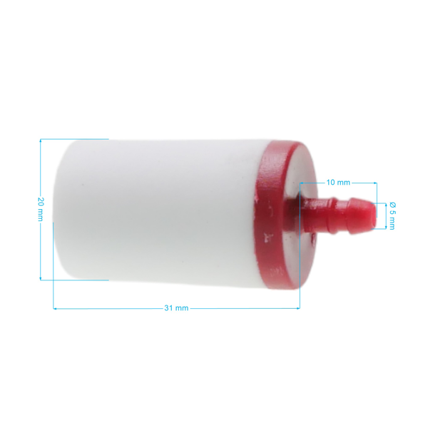 Filtr paliwa do pilarek, kos spalinowych i innego sprzętu ogrodniczego