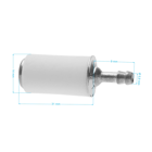 Filtr paliwa do pilarek, kos spalinowych i innego sprzętu ogrodniczego