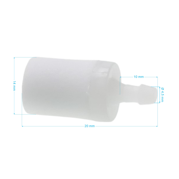 Filtr paliwa do pilarek, kos spalinowych i innego sprzętu ogrodniczego