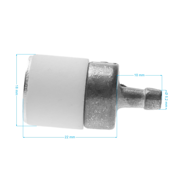 Filtr paliwa typu Walbro do pilarek, kos spalinowych i innego sprzętu ogrodniczego