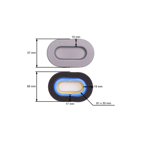 Filtr powietrza 100 mm x 62 mm x 83 mm do silników Briggs & Stratton Quantum (OEM 692446)