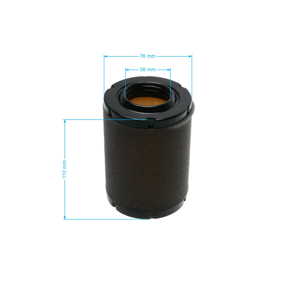 Filtr powietrza 111 mm x 76 mm x 38 mm do silników Zongshen XP380A (OEM 100051657)