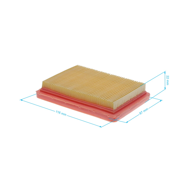 Filtr powietrza 116 mm x 87 mm x 21 mm do silników Zongshen NH150H (OEM 100030663)