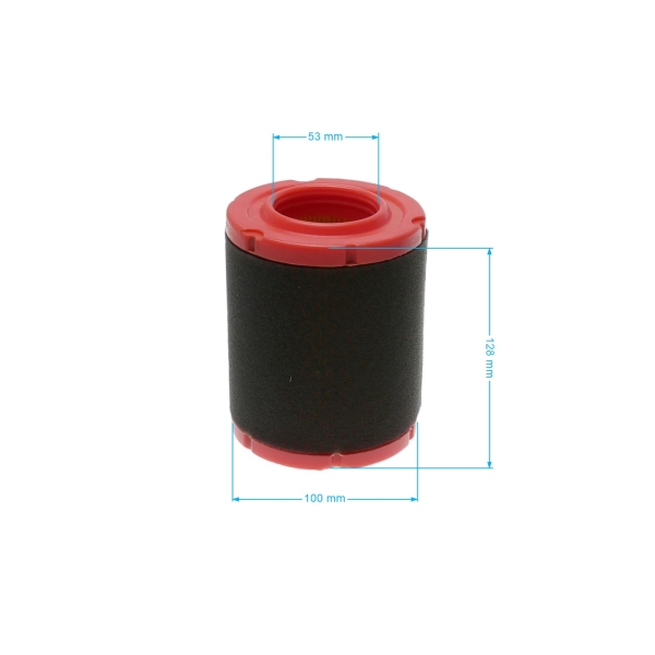 Filtr powietrza 128 mm x 101 mm x 52 mm do silników Zongshen XP680 (OEM 100053086)