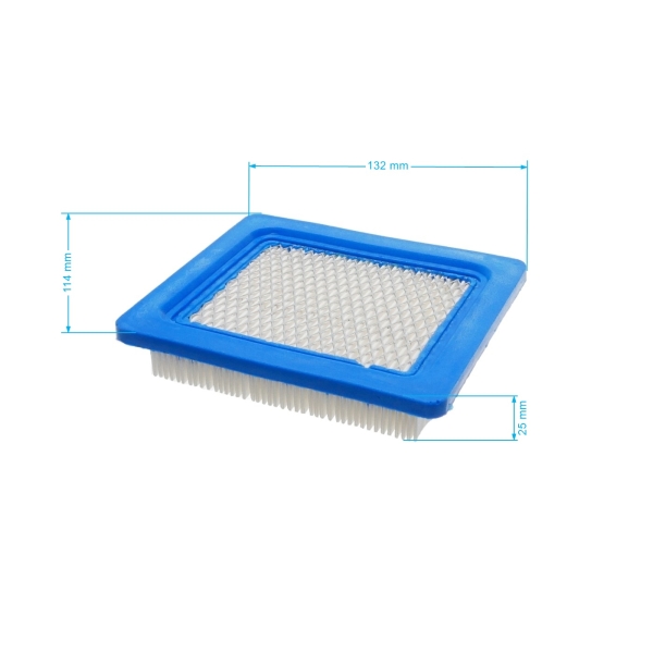 Filtr powietrza 133 mm x 114 mm x 25 mm do silników Briggs & Stratton Quantum Power 3.0 PS - 6.0 PS Honda GC135 GCV135 GC160 GCV160 GC190 GCV190 (OEM 399959 491588 17211-ZL8-023)
