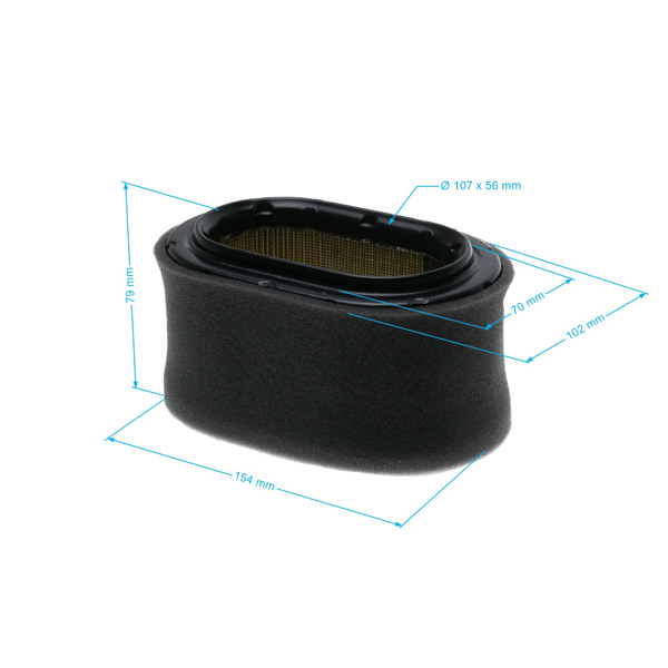 Filtr powietrza 143 mm x 93 mm x 81 mm do Wacker BS500 BS500S BS600 BS600S BS650 BS700 BS720 (OEM 0114792-219 114792)