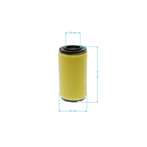 Filtr powietrza 145 mm x 80 mm x 35 mm do silników Briggs & Stratton (OEM 793569)