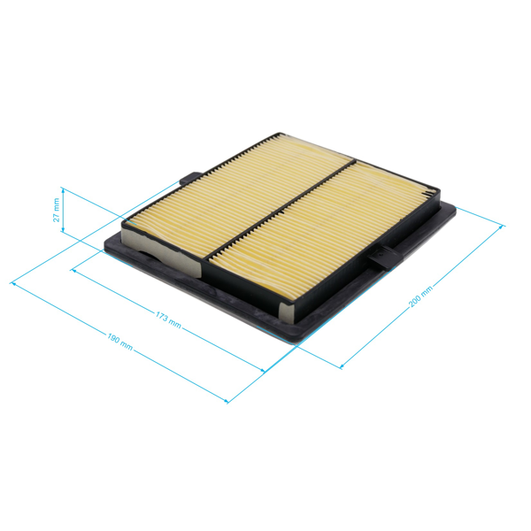 Filtr powietrza 218 mm x 163 mm x 28 mm do silników Zongshen GB680 (OEM 100051854)