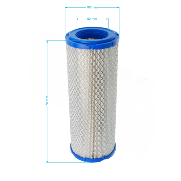 Filtr powietrza 273 mm x 105 mm x 61 mm do silników Zongshen GB1000 (OEM 100078365)