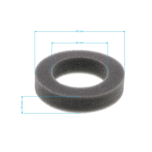 Filtr powietrza 90 mm x 55 mm x 20 mm do silników Zongshen NP150 XP140 (OEM 100004763 951-14627)