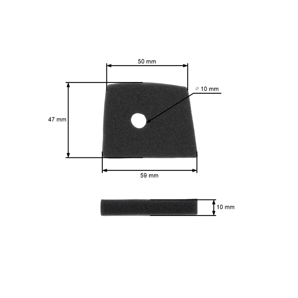 Filtr powietrza do Husqvarna 223R 322R 323C 323R 325RDX 326RJX Jonsered BC2125 GC2125 GR2126D GT2125 537186301 (OEM 503888101)