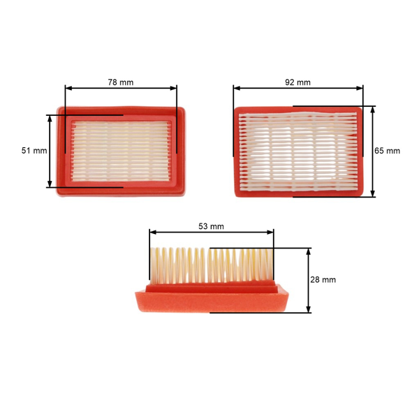 Filtr powietrza do kos spalinowych Oleomac 746 753 755 Efco 8460 8550 (OEM 61120018R)