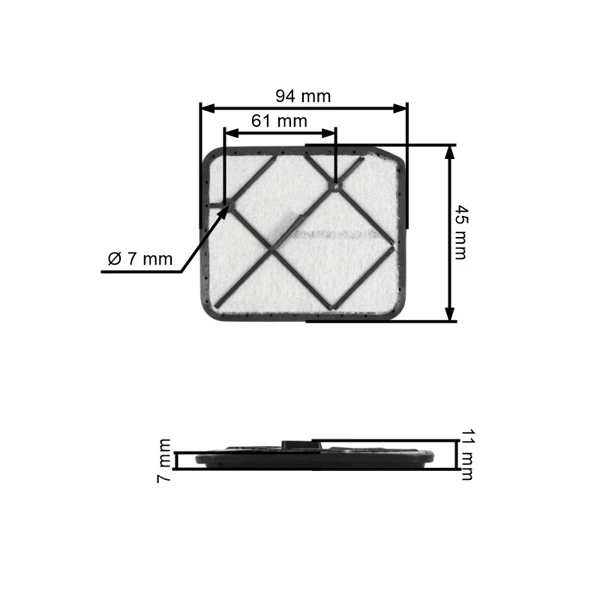 Filtr powietrza do kosy spalinowej OLEO-MAC Oleomac Sparta 37 38 42 44 370 (OEM 3809N9 61200025BR)