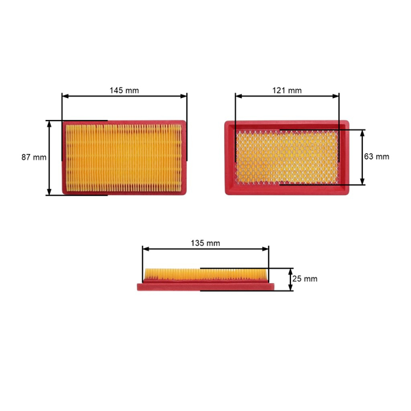 Filtr powietrza do MTD Honda Bolens Viking Kohler Wolf (OEM 00021404400 951-10298 14 083 04-S 17211-ZG9-M00)