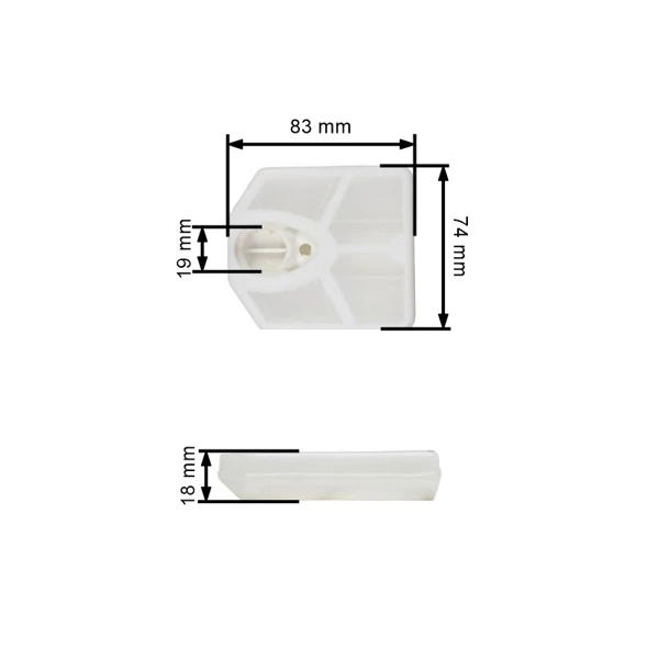Filtr powietrza do pił chińskich oraz pił łańcuchowych z rynku hobbystycznego o pojemności silnika 38cc (OEM YD38.01.08.00-00)