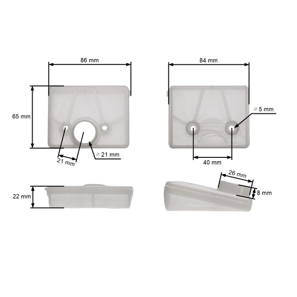Filtr powietrza do pił łańcuchowych Makita Dolmar 109 110i 111 115 PS43 PS52 DCS540 DCS4300i DCS5200i (OEM 020173202)