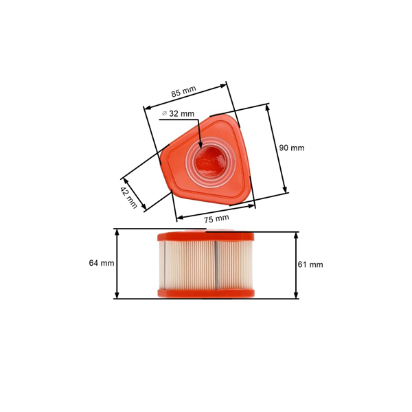 Filtr powietrza do silników Briggs & Stratton (OEM 597265)